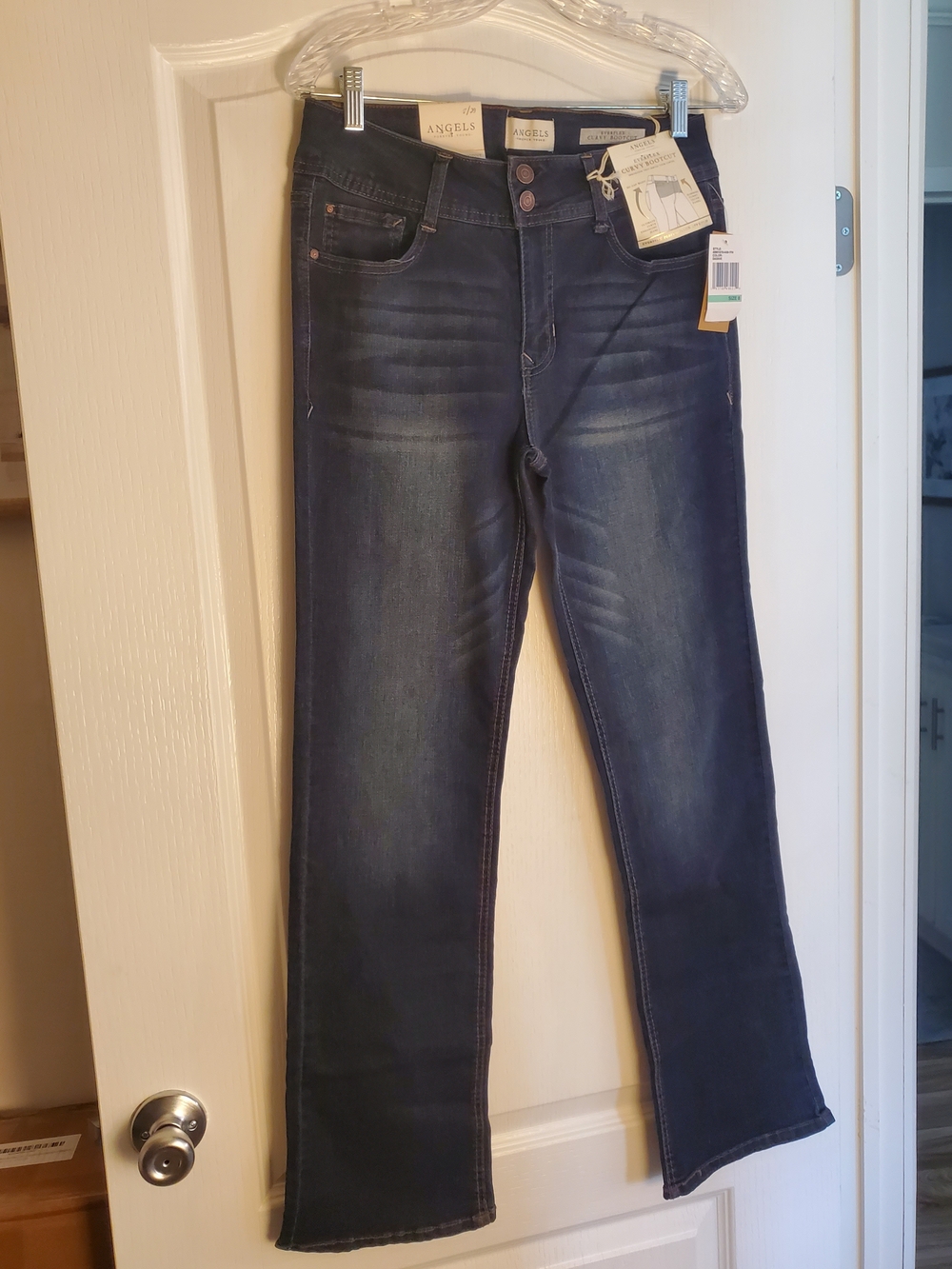 Angels Women's Dark Blue Stretch Jeans